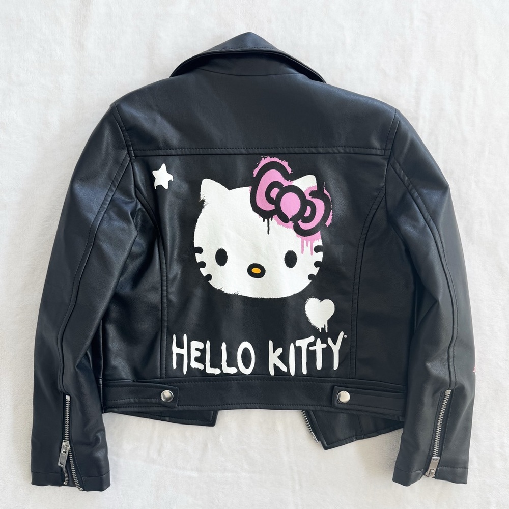🖤 Rare Hello Kitty Faux Leather Moto Jacket 🖤